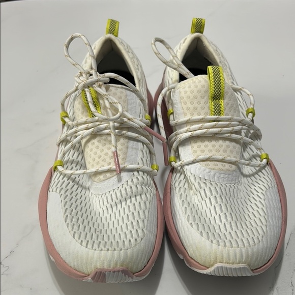 Sorel White and Pink Sneakers with Chunky Sole and Breathable Mesh - Picture 2 of 5